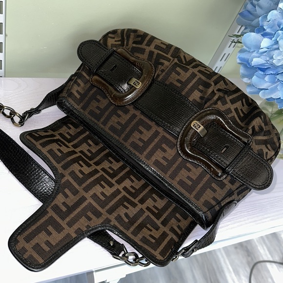 Authentic Fendi B Bis Zucca Canvas - Picture 7 of 14